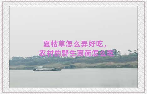 夏枯草怎么弄好吃，农村的野生薄荷怎么吃